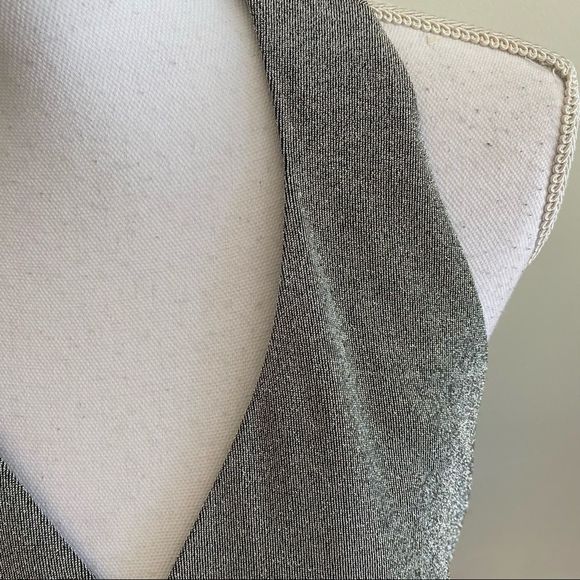 Women’s Silver Sparkle Halter Top Size 12 New With Tags - Picture 5 of 9